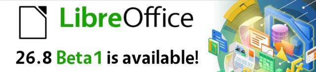 LibreOffice 26.8 Beta 1