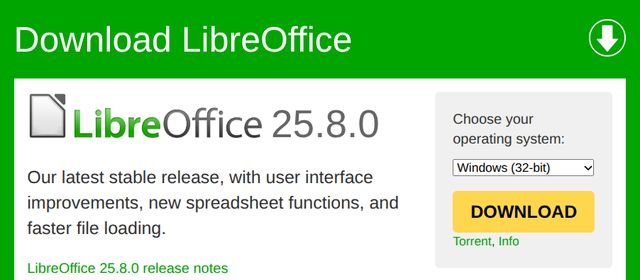 LibreOffice télécharger gratuit